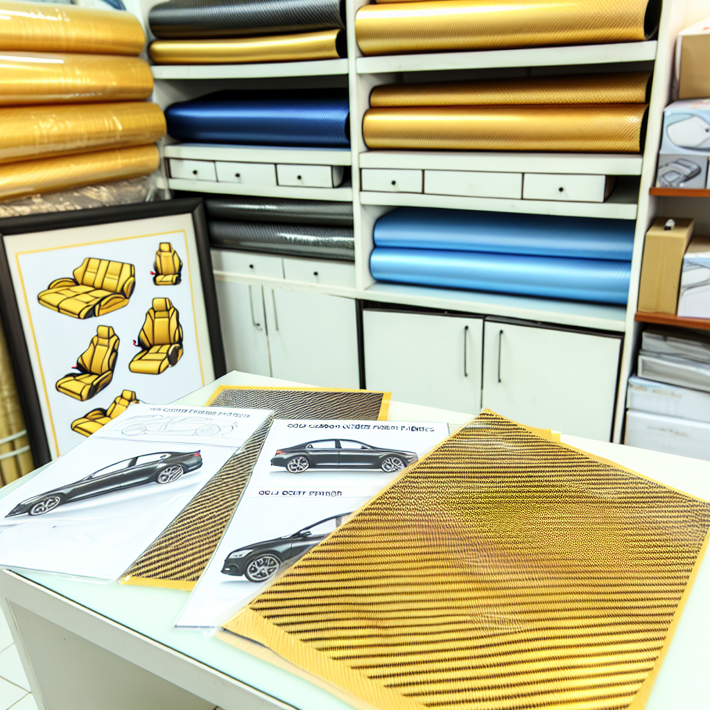 Best Gold Carbon Fiber Fabric Suppliers for Automotive Interior Panels