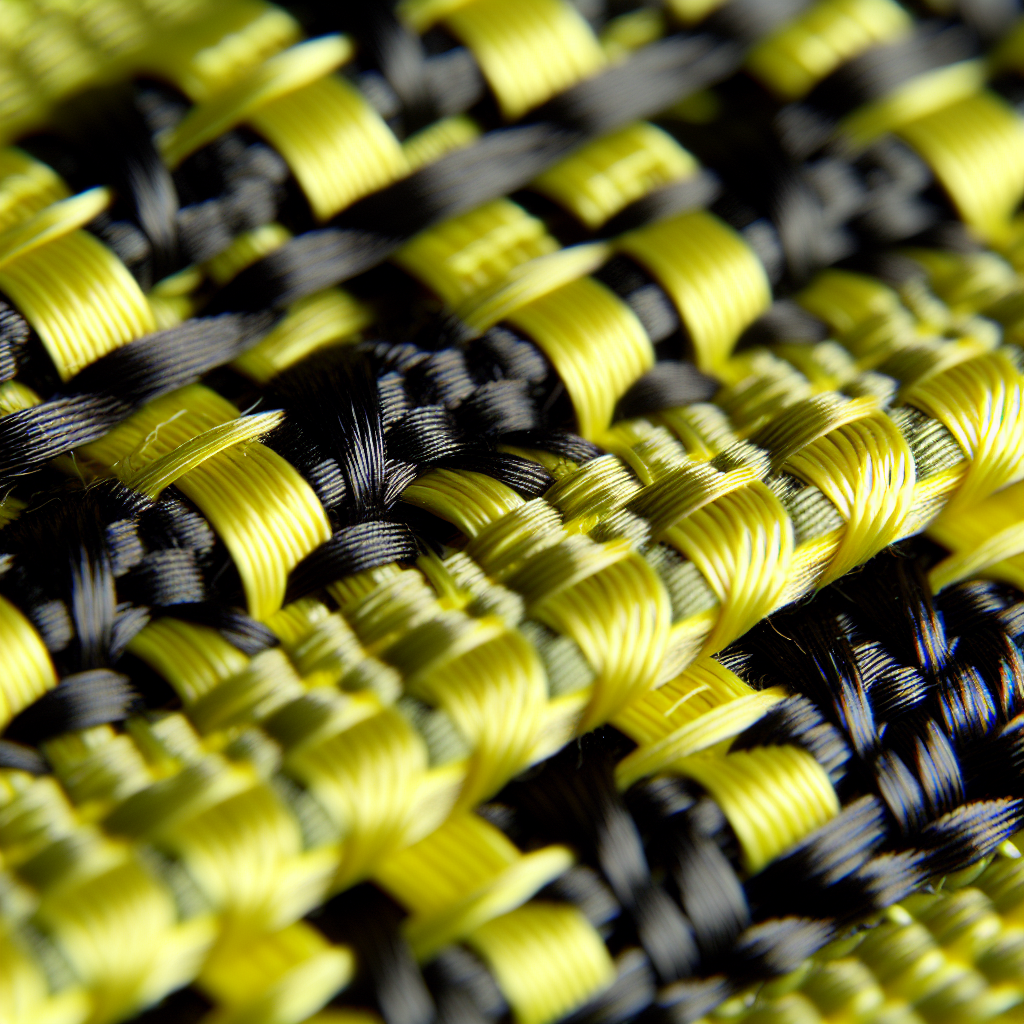 Carbon Fiber Hybrid Yellow Kevlar Fabric: Ideal for Tactical Gear