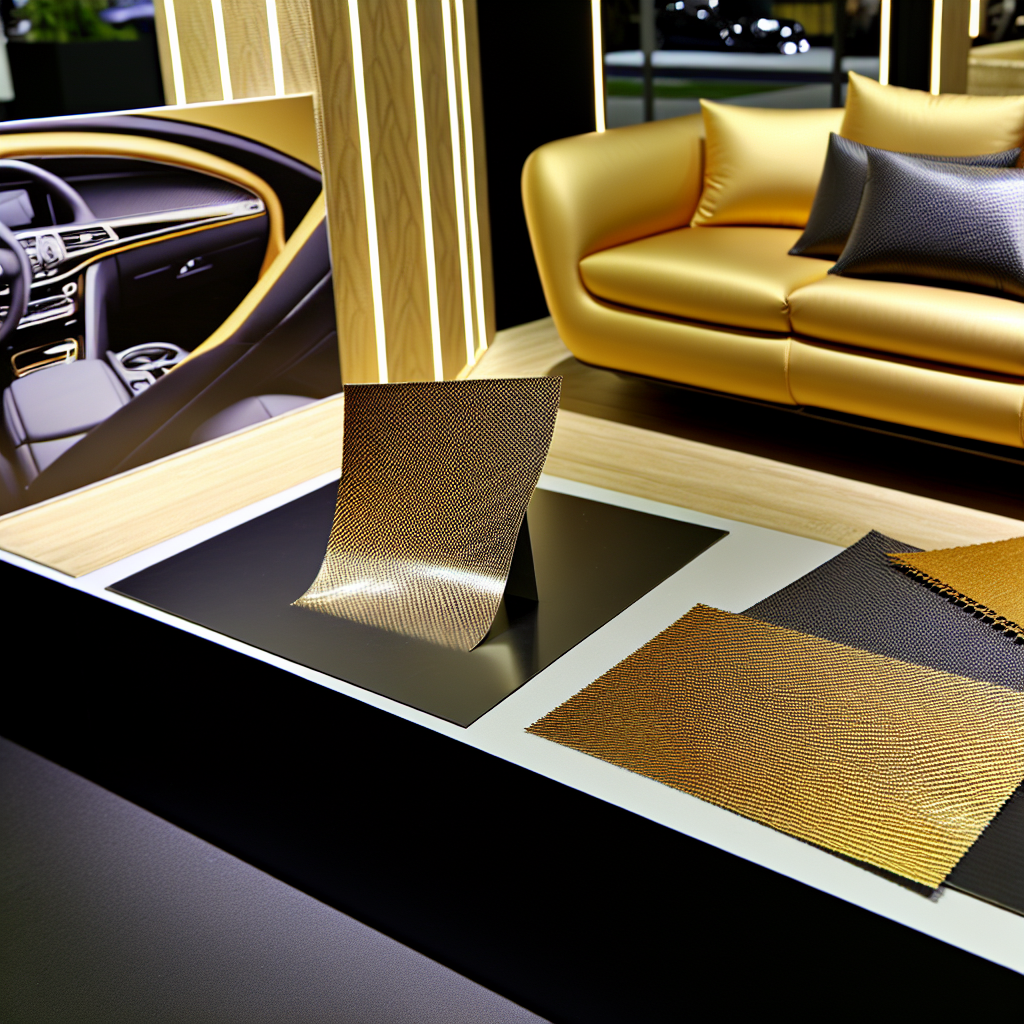 Gold Metallic Carbon Fiber Fabric: Automotive & Decor Applications